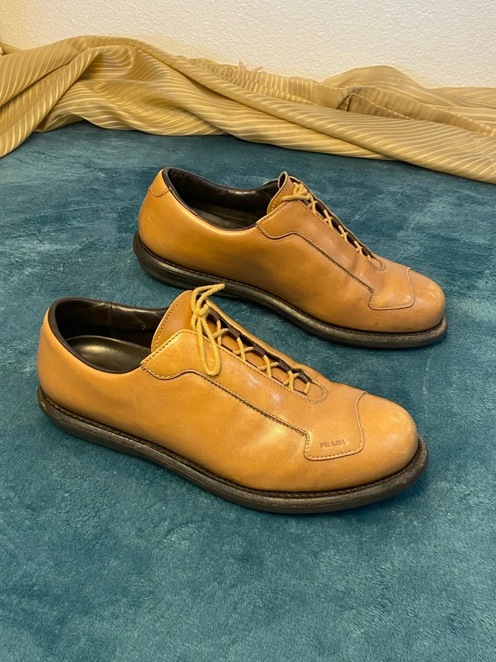 Prada classic tan